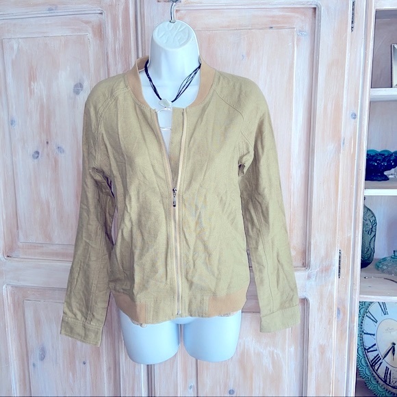 Orb Linen Zip up Jacket NEW Small - Picture 4 of 8